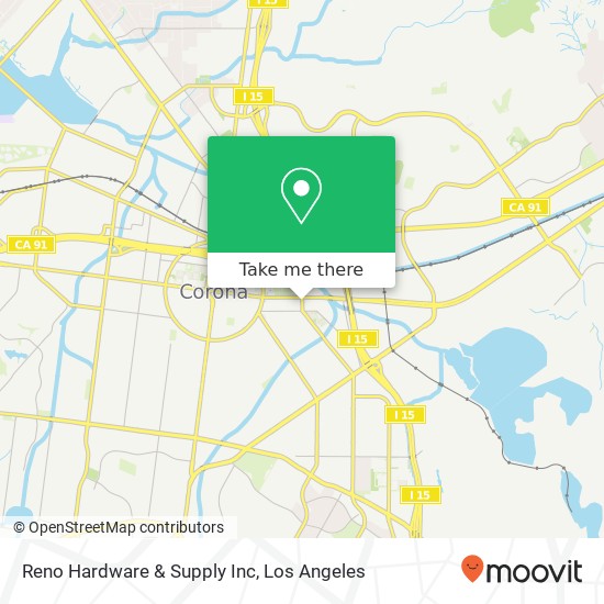Reno Hardware & Supply  Inc map