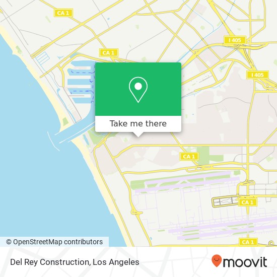 Del Rey Construction map