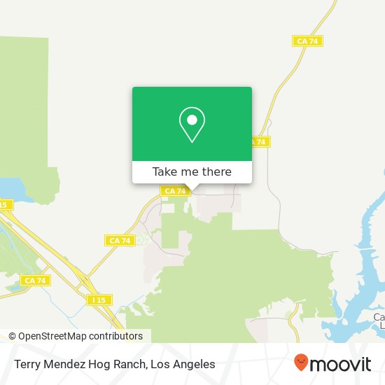 Mapa de Terry Mendez Hog Ranch