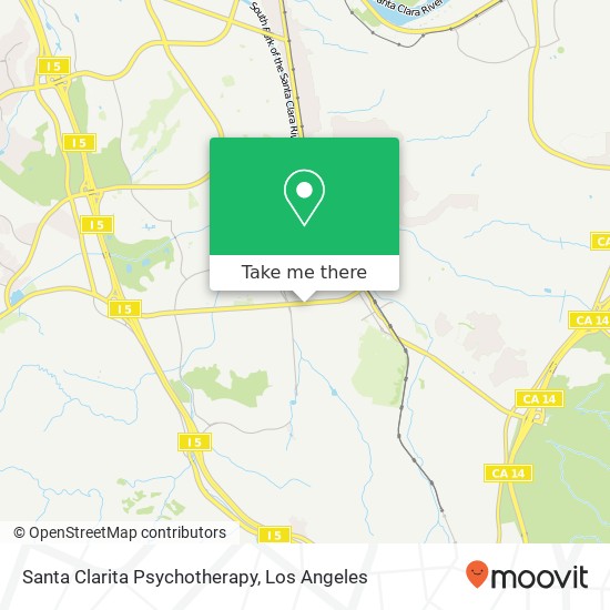 Santa Clarita Psychotherapy map