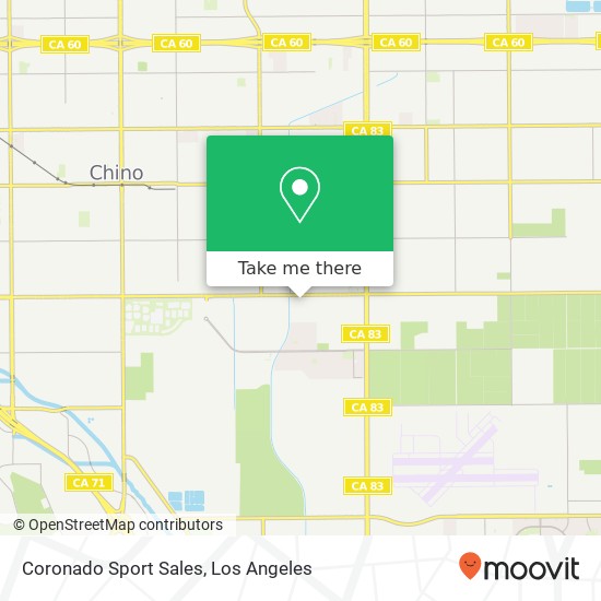 Coronado Sport Sales map