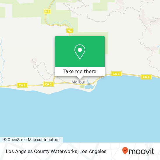 Mapa de Los Angeles County Waterworks