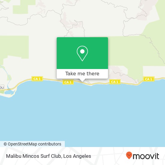 Mapa de Malibu Mincos Surf Club