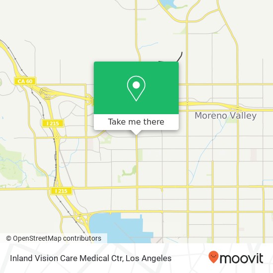 Inland Vision Care Medical Ctr map