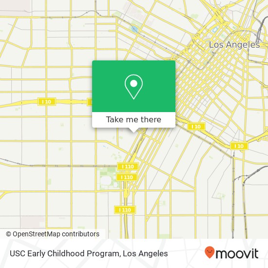 USC Early Childhood Program map