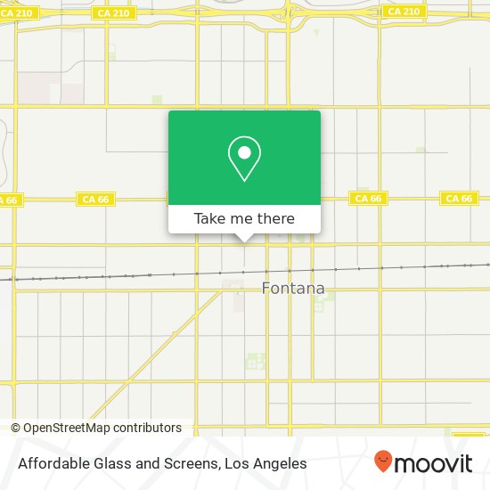 Affordable Glass and Screens map