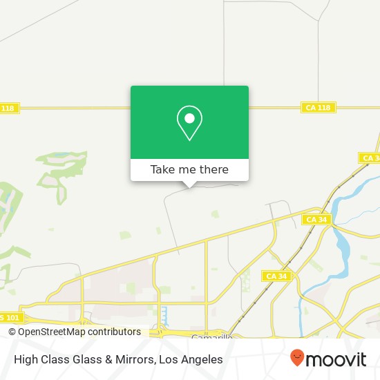 High Class Glass & Mirrors map
