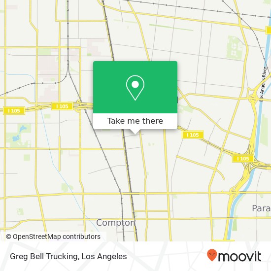Mapa de Greg Bell Trucking