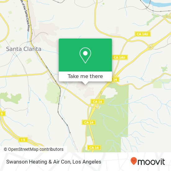 Mapa de Swanson Heating & Air Con