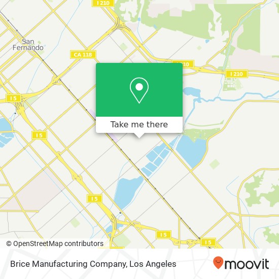 Brice Manufacturing Company map