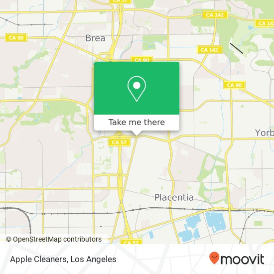 Mapa de Apple Cleaners