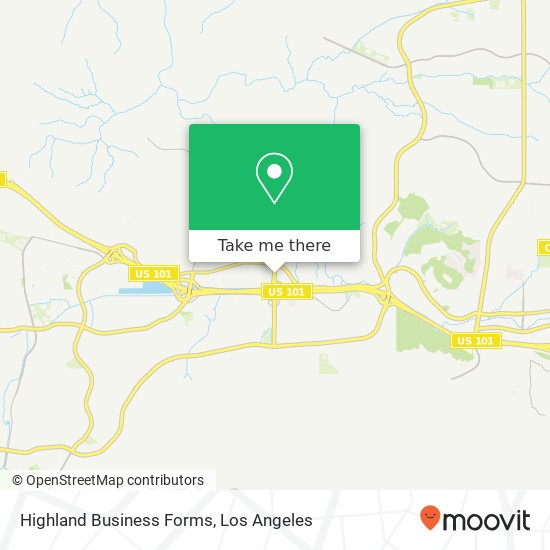 Highland Business Forms map
