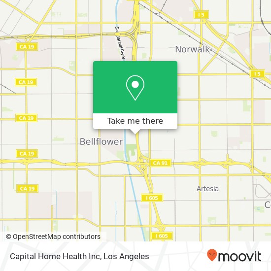Capital Home Health Inc map