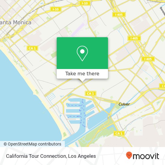 California Tour Connection map