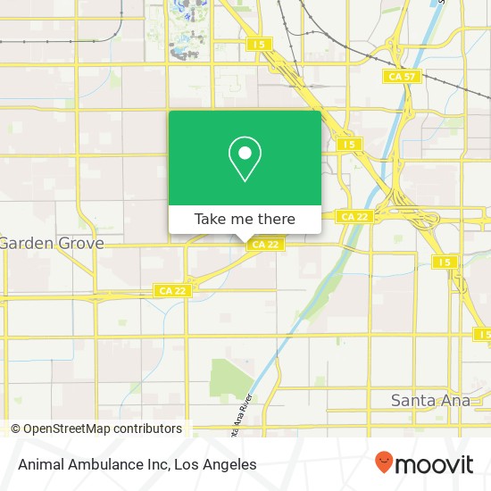 Animal Ambulance Inc map