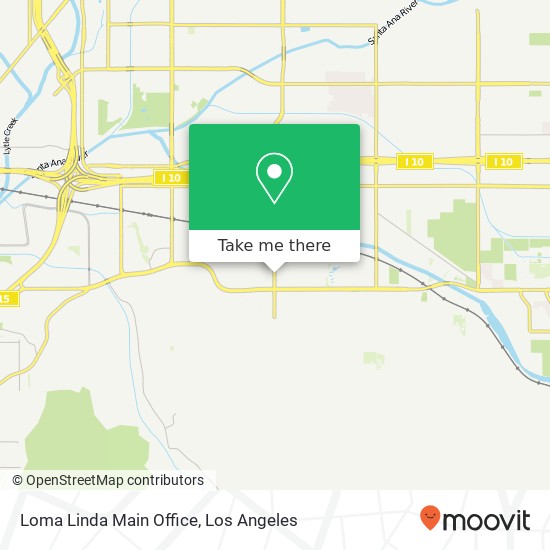 Loma Linda Main Office map