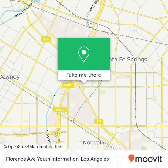 Florence Ave Youth Information map