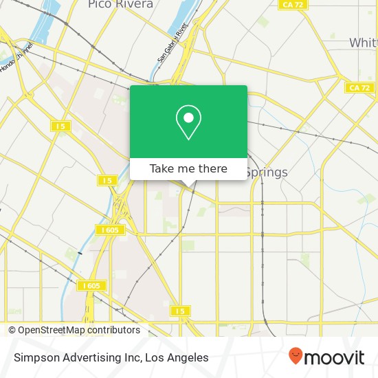 Mapa de Simpson Advertising Inc