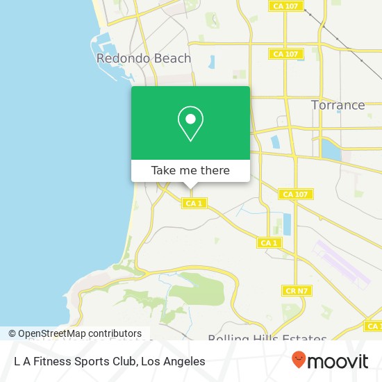 L A Fitness Sports Club map