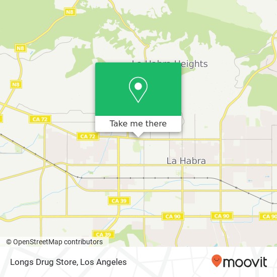 Mapa de Longs Drug Store