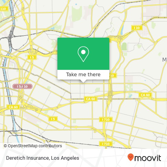 Deretich Insurance map