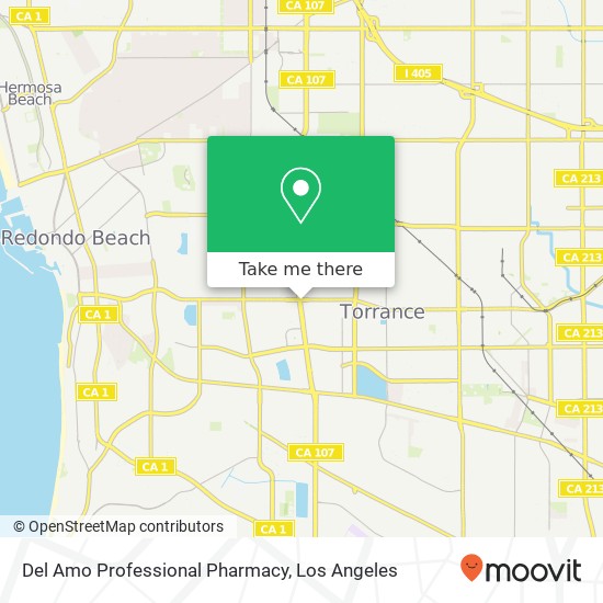 Mapa de Del Amo Professional Pharmacy