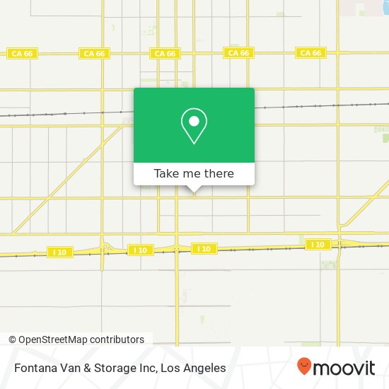 Fontana Van & Storage Inc map