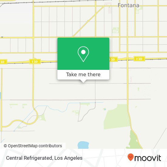 Mapa de Central Refrigerated