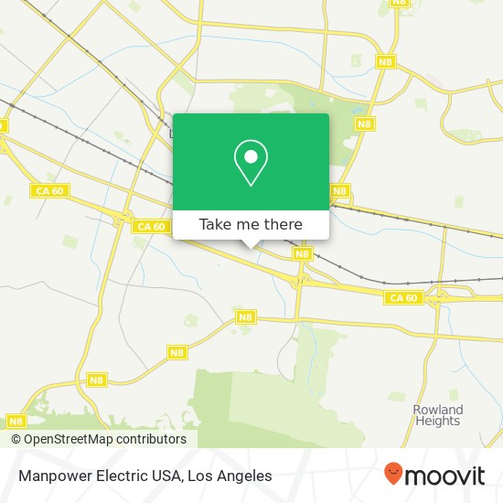 Mapa de Manpower Electric USA