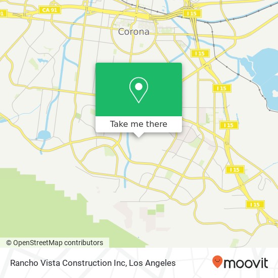 Rancho Vista Construction Inc map