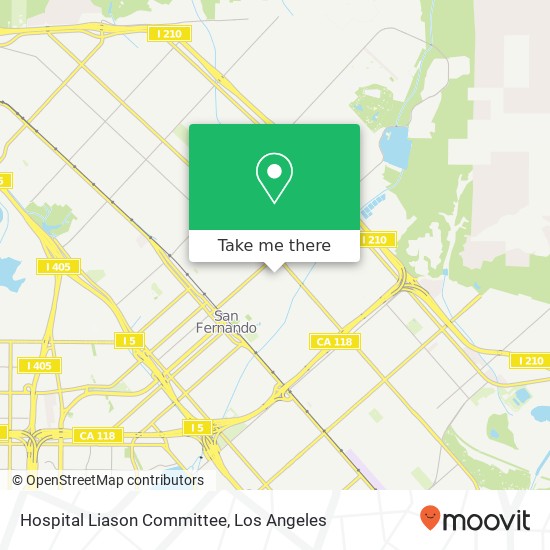 Hospital Liason Committee map