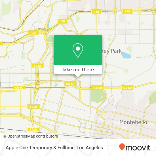 Apple One Temporary & Fulltime map