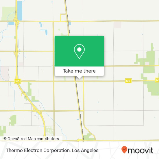 Mapa de Thermo Electron Corporation