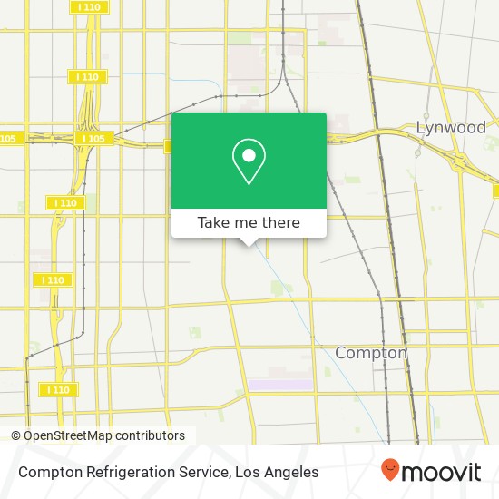 Compton Refrigeration Service map