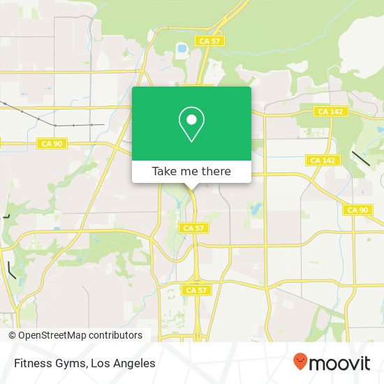 Mapa de Fitness Gyms