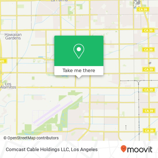 Mapa de Comcast Cable Holdings LLC
