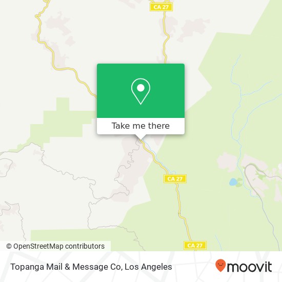 Topanga Mail & Message Co map