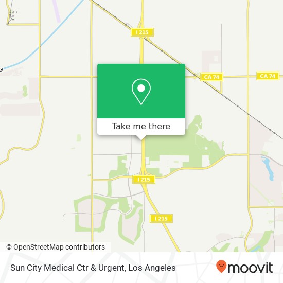 Mapa de Sun City Medical Ctr & Urgent