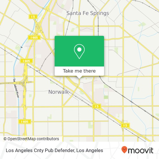 Los Angeles Cnty Pub Defender map
