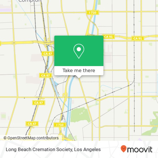 Mapa de Long Beach Cremation Society