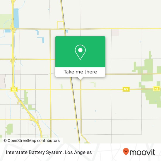 Interstate Battery System map
