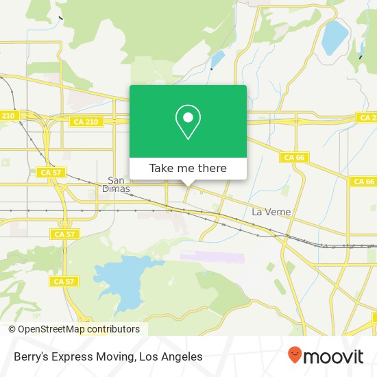Berry's Express Moving map