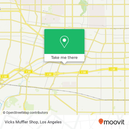 Mapa de Vicks Muffler Shop
