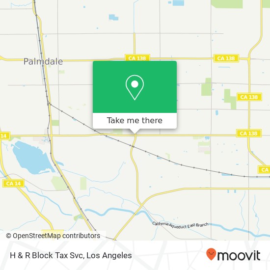 H & R Block Tax Svc map