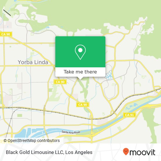 Black Gold Limousine LLC map