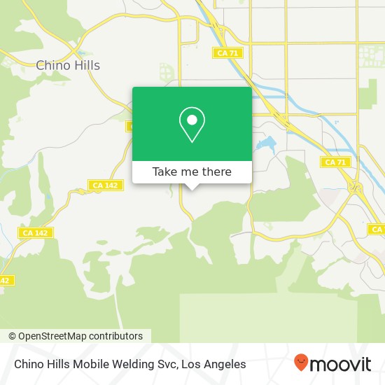 Chino Hills Mobile Welding Svc map