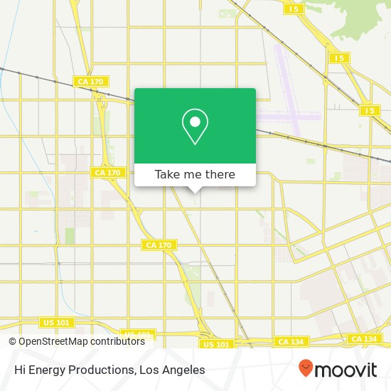 Hi Energy Productions map