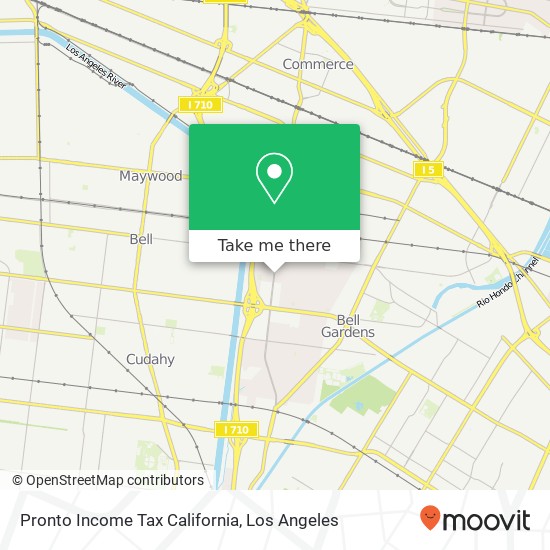 Pronto Income Tax California map