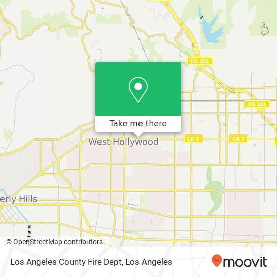 Los Angeles County Fire Dept map