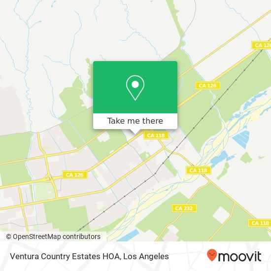 Mapa de Ventura Country Estates HOA